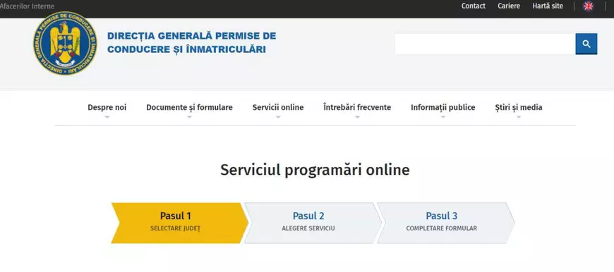 programare schimbare permis auto